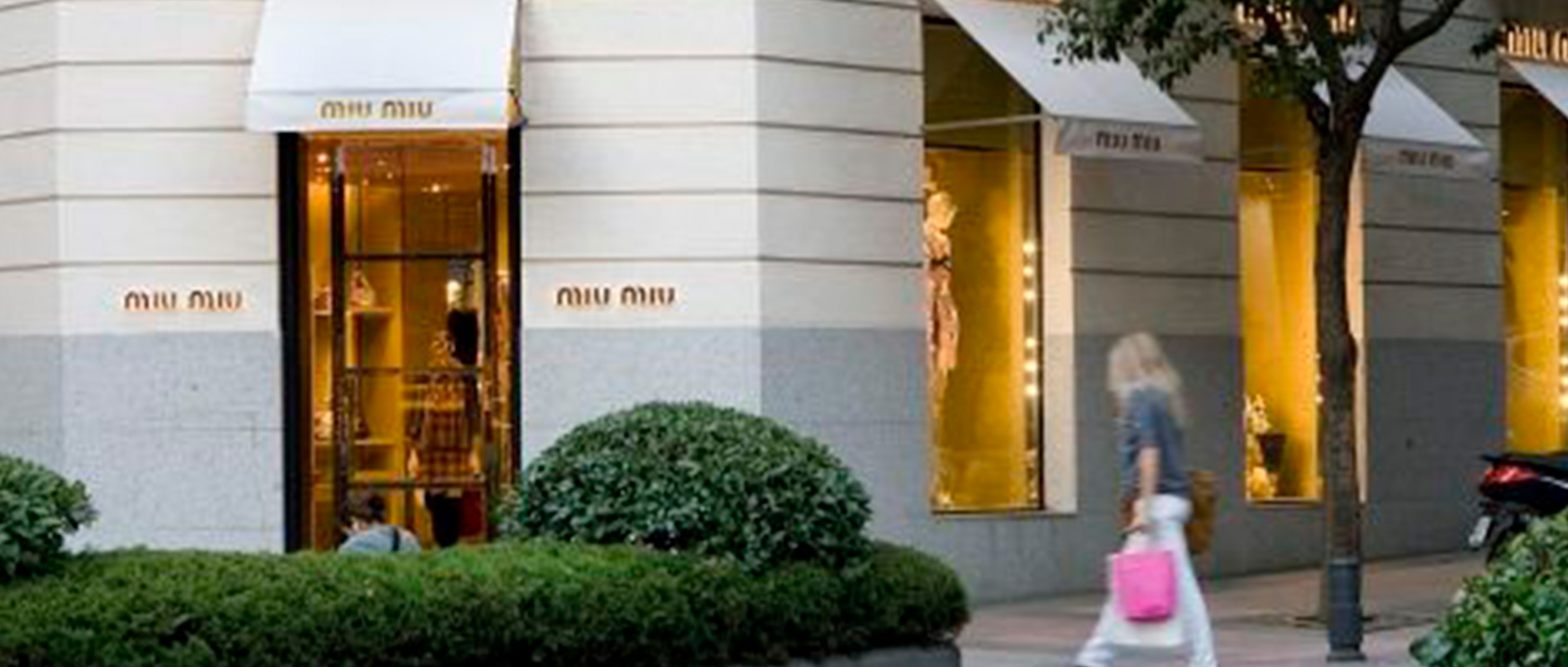 Exterior de la tienda Miu miu