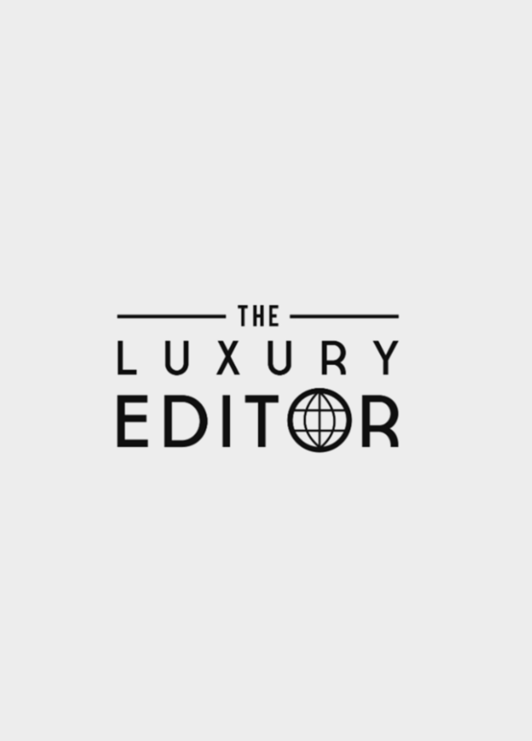 Logotipo en negro de The Luxury Editor