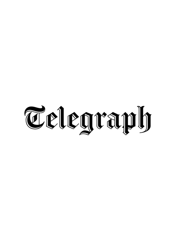 Logotipo en negro de Telegraph